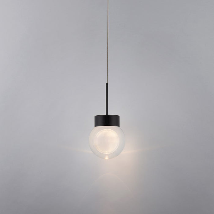 Modern Forms Double Bubble 1 Light 6" LED Pendant/3000K, Black