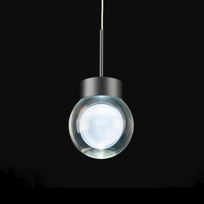 Modern Forms Double Bubble 1 Light 6" LED Pendant/3000K, Black