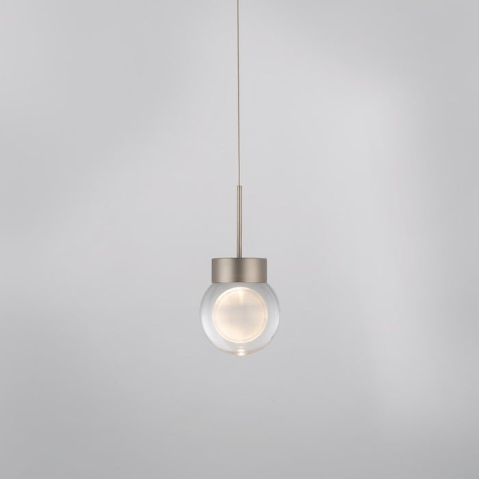 Modern Forms Double Bubble 1Lt 6" LED Pendant/3000K, Nickel