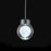 Modern Forms Double Bubble 1Lt 6" LED Pendant/3000K, Black