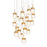 Modern Forms Double Bubble 21Lt 26" LED RD Pendant/3000K, Brass - PD-82021R-AB