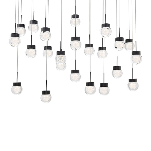 Modern Forms Double Bubble 23Lt 54" LED Linear Pendant/3000K, BK - PD-82023L-BK