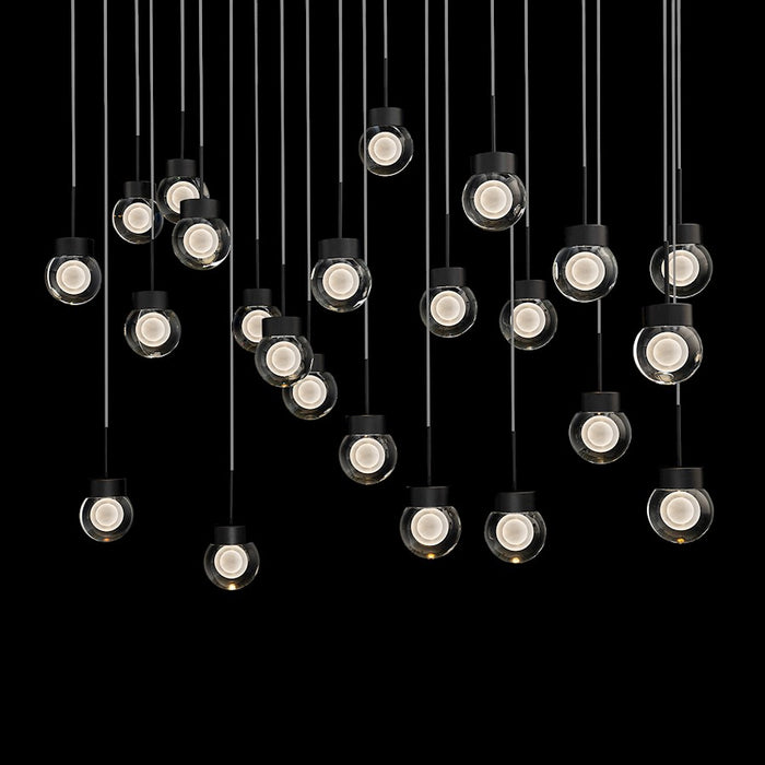 Modern Forms Double Bubble 23Lt 54" LED Linear Pendant/3000K, BK