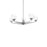 Modern Forms Double Bubble 23" LED 5Lt Chandelier/3000K, Nickel - PD-82024-SN