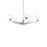 Modern Forms Double Bubble 23" LED 5Lt Chandelier/3000K, Nickel