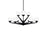 Modern Forms Double Bubble 27" LED 9 Light Chandelier/3000K, Black - PD-82027-BK