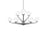 Modern Forms Double Bubble 27" LED 9Lt Chandelier/3000K, Nickel - PD-82027-SN