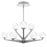 Modern Forms Double Bubble 27" LED 9Lt Chandelier/3000K, Nickel