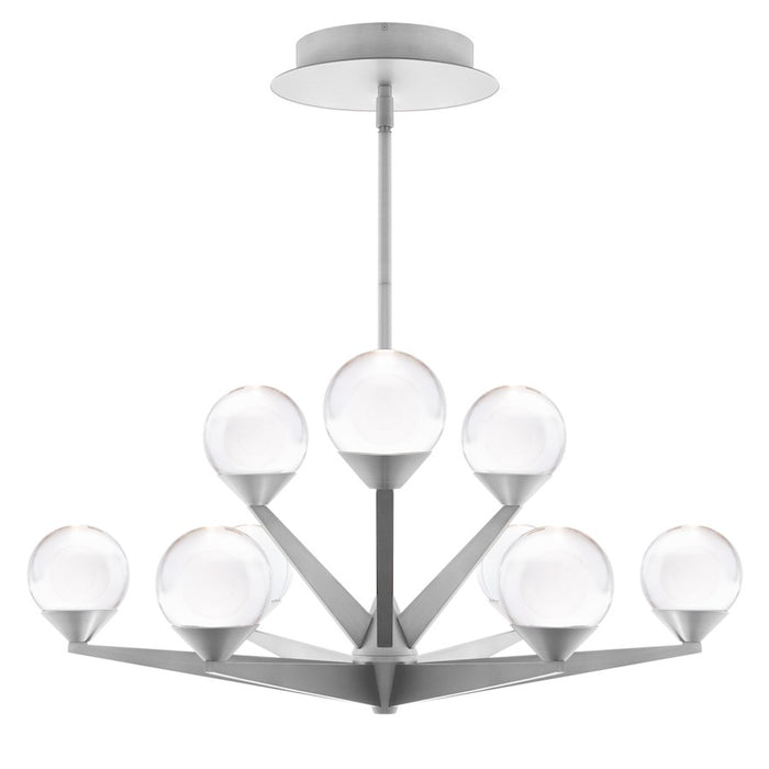 Modern Forms Double Bubble 27" LED 9Lt Chandelier/3000K, Nickel