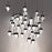 Modern Forms Double Bubble 41Lt 37" LED SQ Pendant/3000K, Black