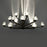 Modern Forms Double Bubble 37" LED 15Lt Chandelier/3000K, Black