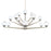 Modern Forms Double Bubble 37" LED 15Lt Chandelier/3000K, Nickel - PD-82042-SN