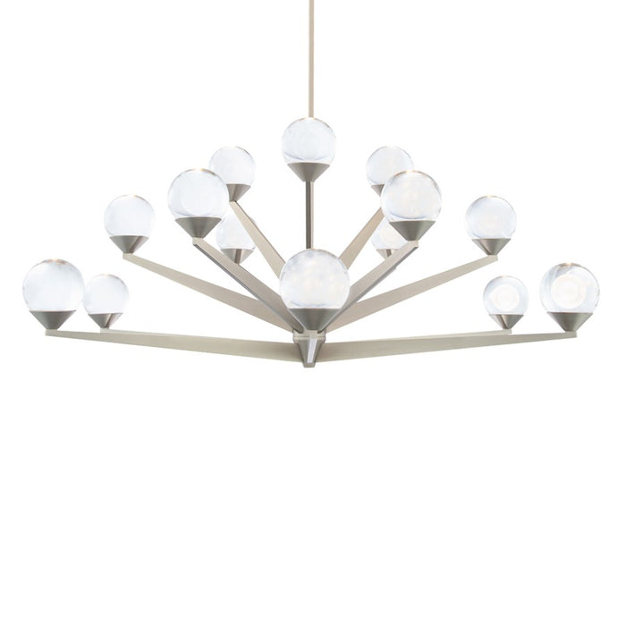 Modern Forms Double Bubble 37" LED 15Lt Chandelier/3000K, Nickel - PD-82042-SN