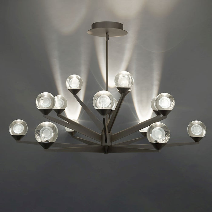 Modern Forms Double Bubble 37" LED 15Lt Chandelier/3000K, Nickel