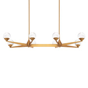 Modern Forms Double Bubble 44" LED 8Lt Linear Chandelier/3000K, BS - PD-82044-AB