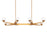 Modern Forms Double Bubble 44" LED 8Lt Linear Chandelier/3000K, BS - PD-82044-AB