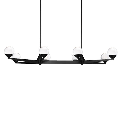 Modern Forms Double Bubble 44" LED 8Lt Linear Chandelier/3000K, BK - PD-82044-BK