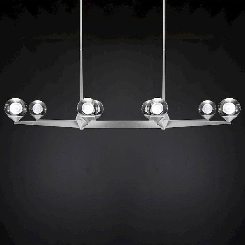 Modern Forms Double Bubble 44" LED 8Lt Linear Chandelier/3000K, NK