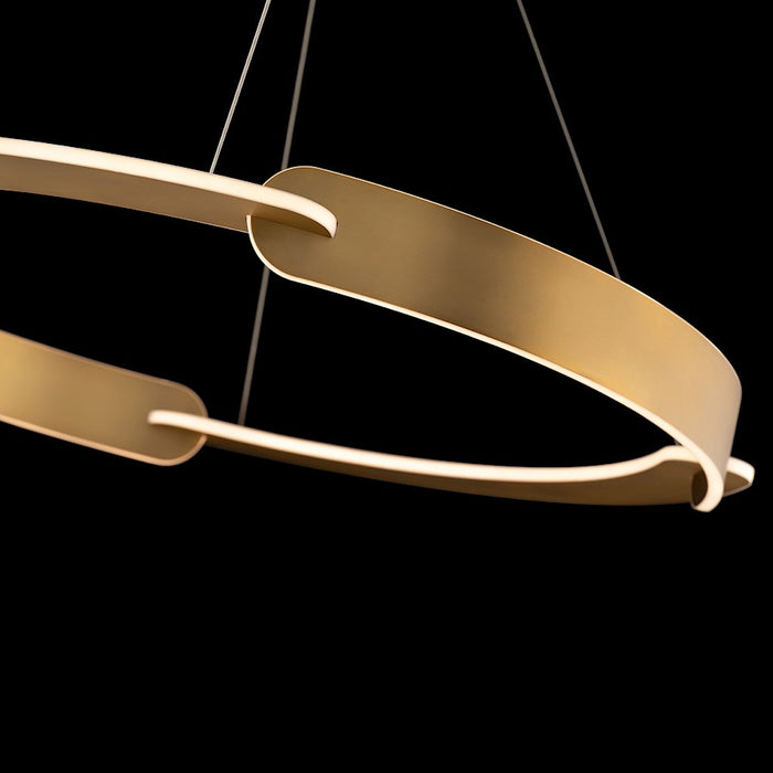 Modern Forms Ilios 4Lt 32" LED Round Pendant/3000K, Brass