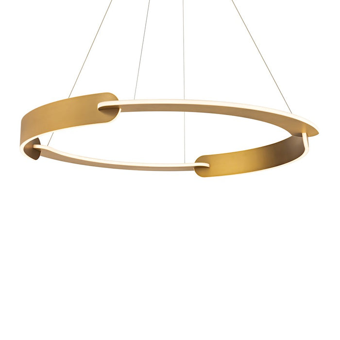 Modern Forms Ilios 4Lt 42" LED Round Pendant/3000K, Brass - PD-86342-AB