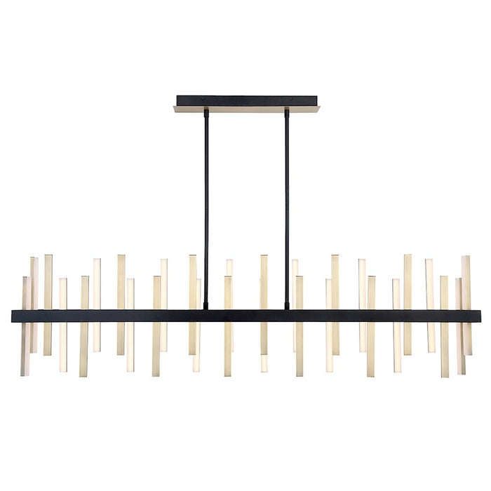 Modern Forms Harmonix 1Lt 56" Linear Pendant/3000K, Black Brass