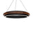 Modern Forms Delaney 29" LED Pendant, Black/Dark Walnut/Frosted - PD-88529-BK-DW