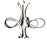 Modern Forms Fleur De Lis 6Lt 56" LED Pendant, Black/White