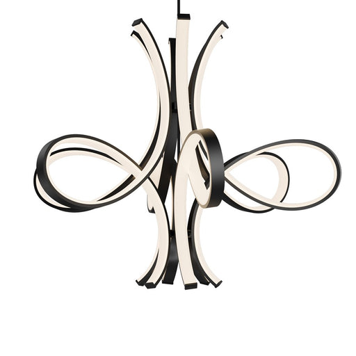 Modern Forms Fleur De Lis 6Lt 56" LED Pendant, Black/White