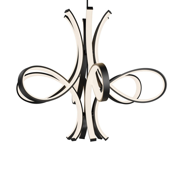 Modern Forms Fleur De Lis 6Lt 56" LED Pendant, Black/White