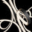 Modern Forms Fleur De Lis 6Lt 56" LED Pendant, Black/White