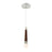 Modern Forms Padron 1 Light 18" LED Pendant/3000K, Dark Walnut - PD-92818-DW