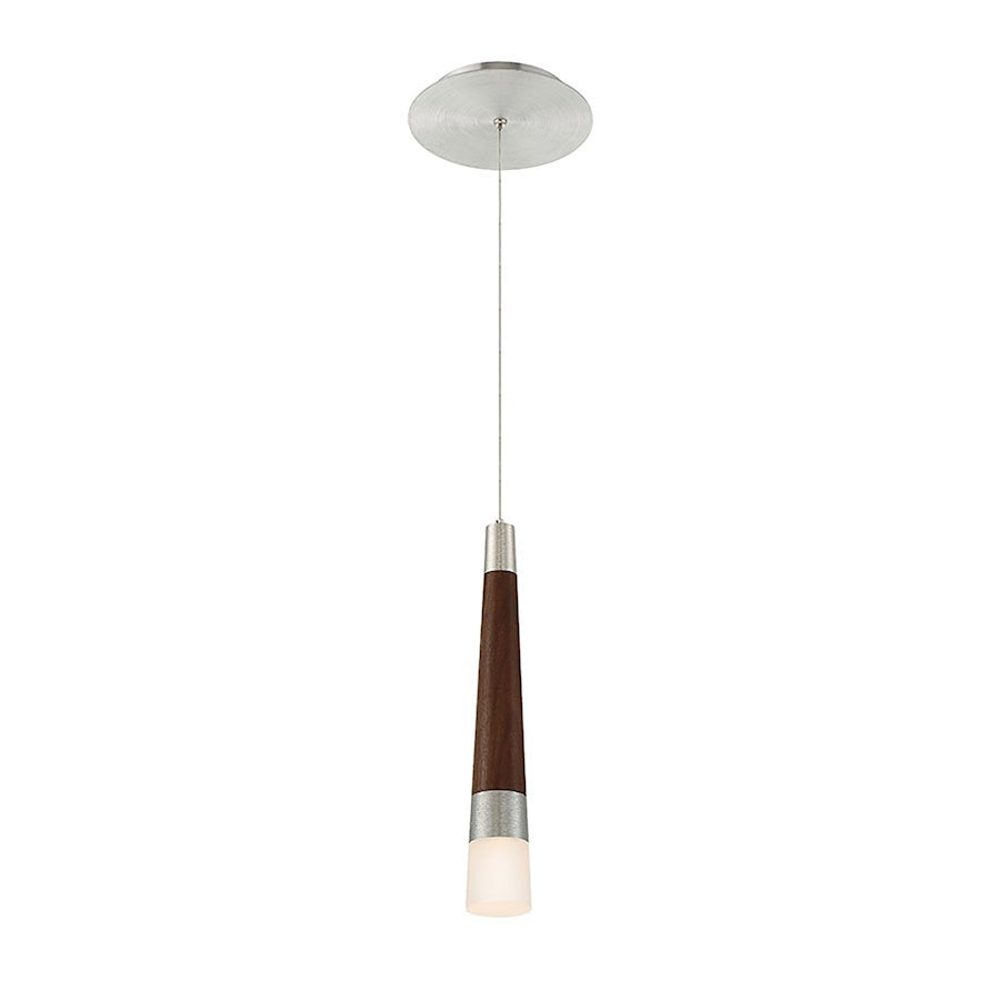 Modern Forms Padron 1 Light 18" LED Pendant/3000K, Dark Walnut - PD-92818-DW