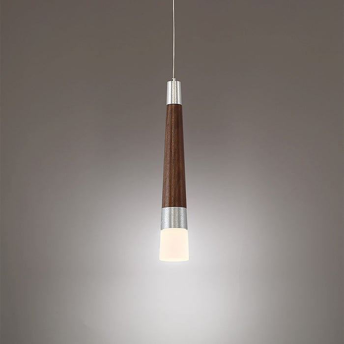 Modern Forms Padron 1 Light 18" LED Pendant/3000K, Dark Walnut