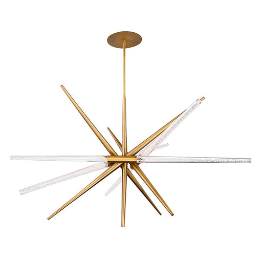 Modern Forms Stormy 6 Light 50" LED Pendant/3500K, Aged Brass - PD-92950-AB