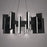 Modern Forms Ronan 16Lt 32" LED Pendant, Black/Frosted