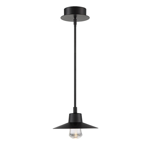 Modern Forms Suspense 1 Light LED Outdoor Pendant/3000K, Black