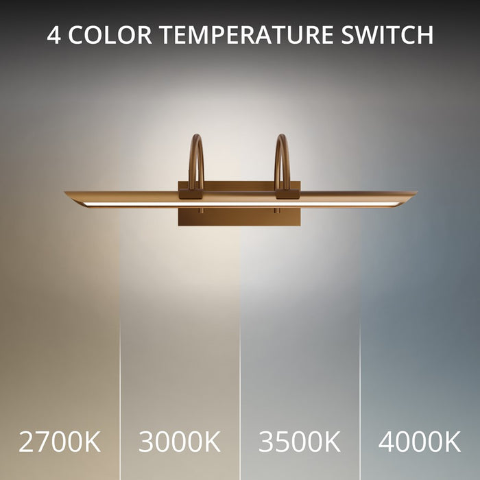Modern Forms Ansel 1Lt 18" LED Picture Light, 4000K, Aged Brass