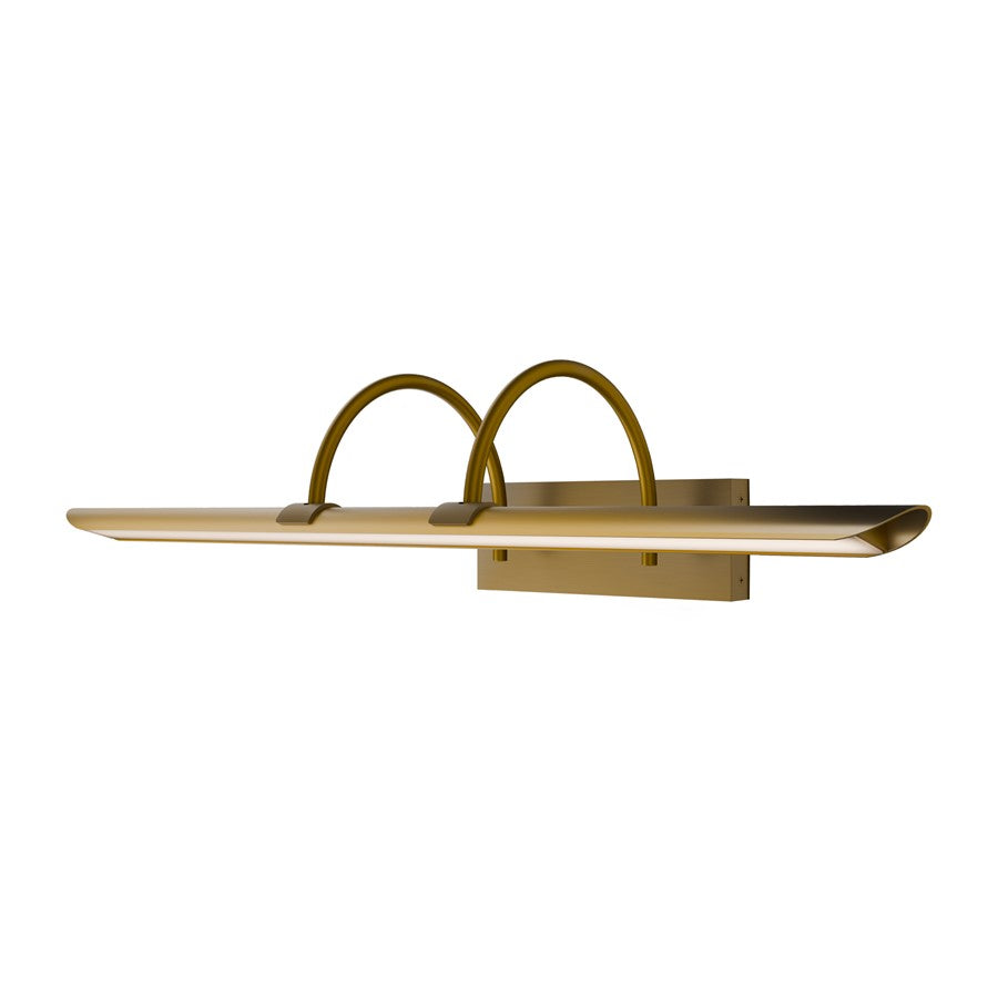 Modern Forms Ansel 1Lt 24" LED Picture Light/3500K, Aged Brass - PL-36524-35-AB