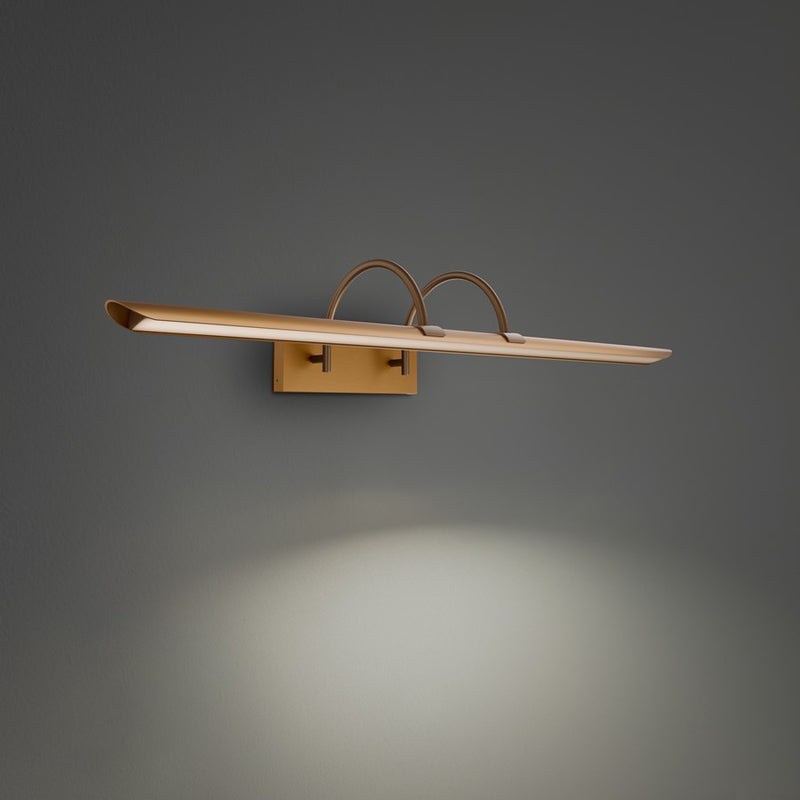 Modern Forms Ansel 1Lt 30" LED Picture Light, 3500K, Aged Brass