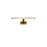 Modern Forms Diver 1Lt 18" LED Picture Light, 3500K, Aged Brass