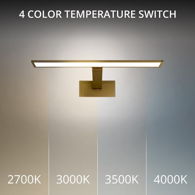 Modern Forms Diver 1Lt 18" LED Picture Light, 4000K, Aged Brass