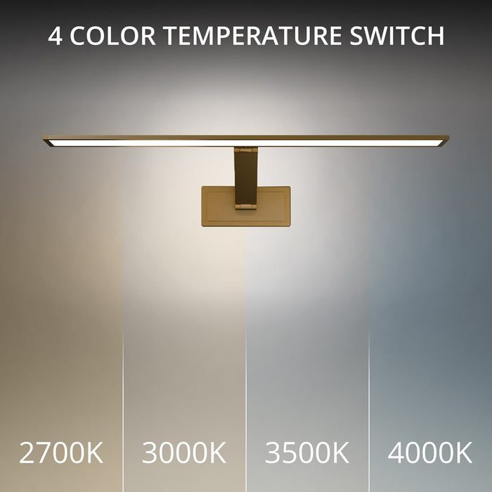 Modern Forms Diver 1Lt 24" LED Picture Light, 4000K, Aged Brass