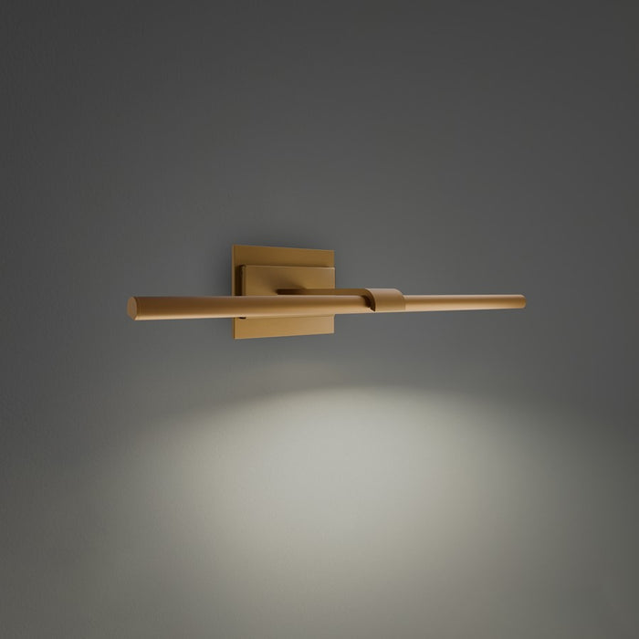 Modern Forms Inlet 1Lt 24" LED Picture Light, 3000K, Aged Brass