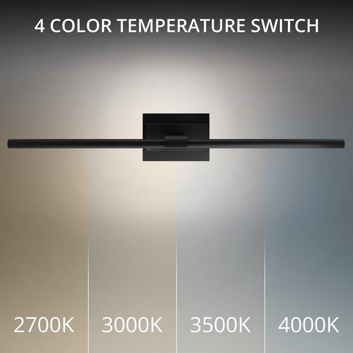 Modern Forms Inlet 1Lt 30" LED Picture Light, 3500K, Black
