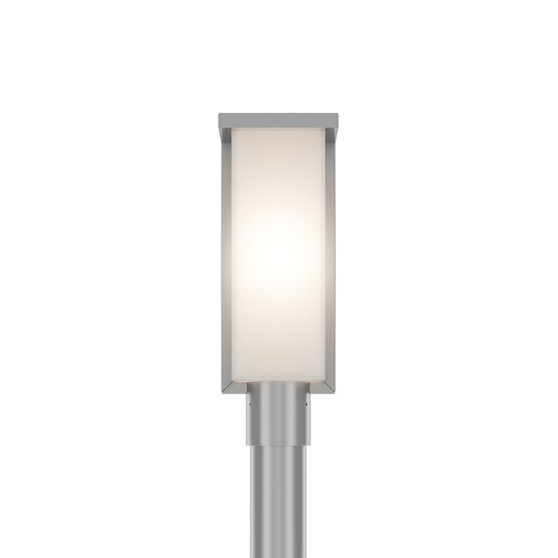 Modern Forms Ledge 16.8" LED Outdoor Post Light, 2700K, Aluminum/White