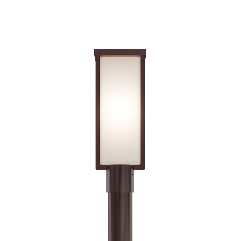 Modern Forms Ledge 16.8" LED Outdoor Post Light, 2700K, Bronze/White