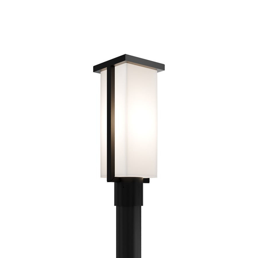 Modern Forms Ledge 16.8" LED Outdoor Post Light/3000K, BK/WH - PM-W1417-30-BK