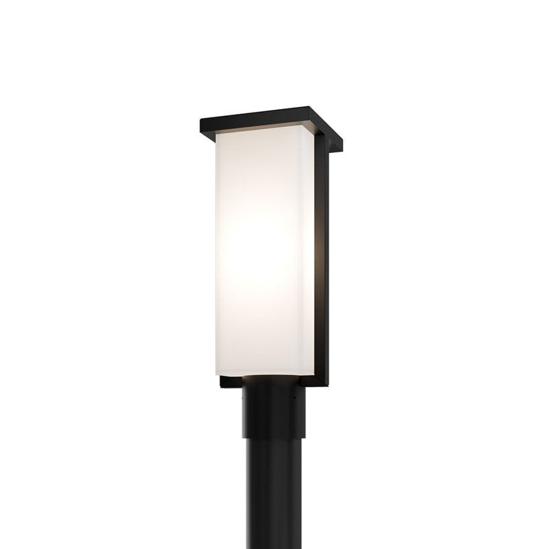 Modern Forms Ledge 16.8" LED Outdoor Post Light, 3000K, Black/White