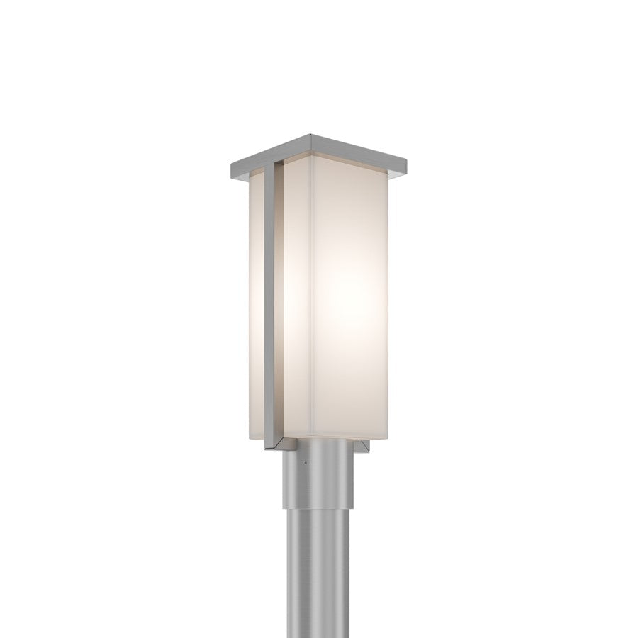 Modern Forms Ledge 16.8" LED Outdoor Post Light, Aluminum/White - PM-W1417-35-AL