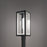 Modern Forms Cambridge 21" LED Outdoor Post Light, Black/Clear